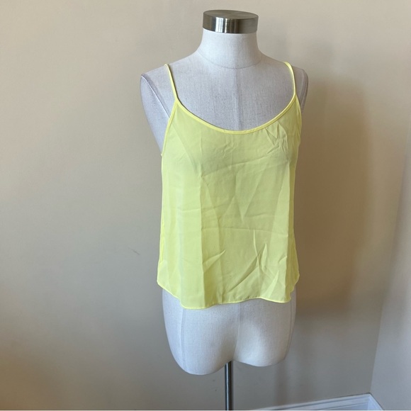 Vince Scoop-neck Camisole Top in Lemon Glow 17676 - Picture 3 of 9